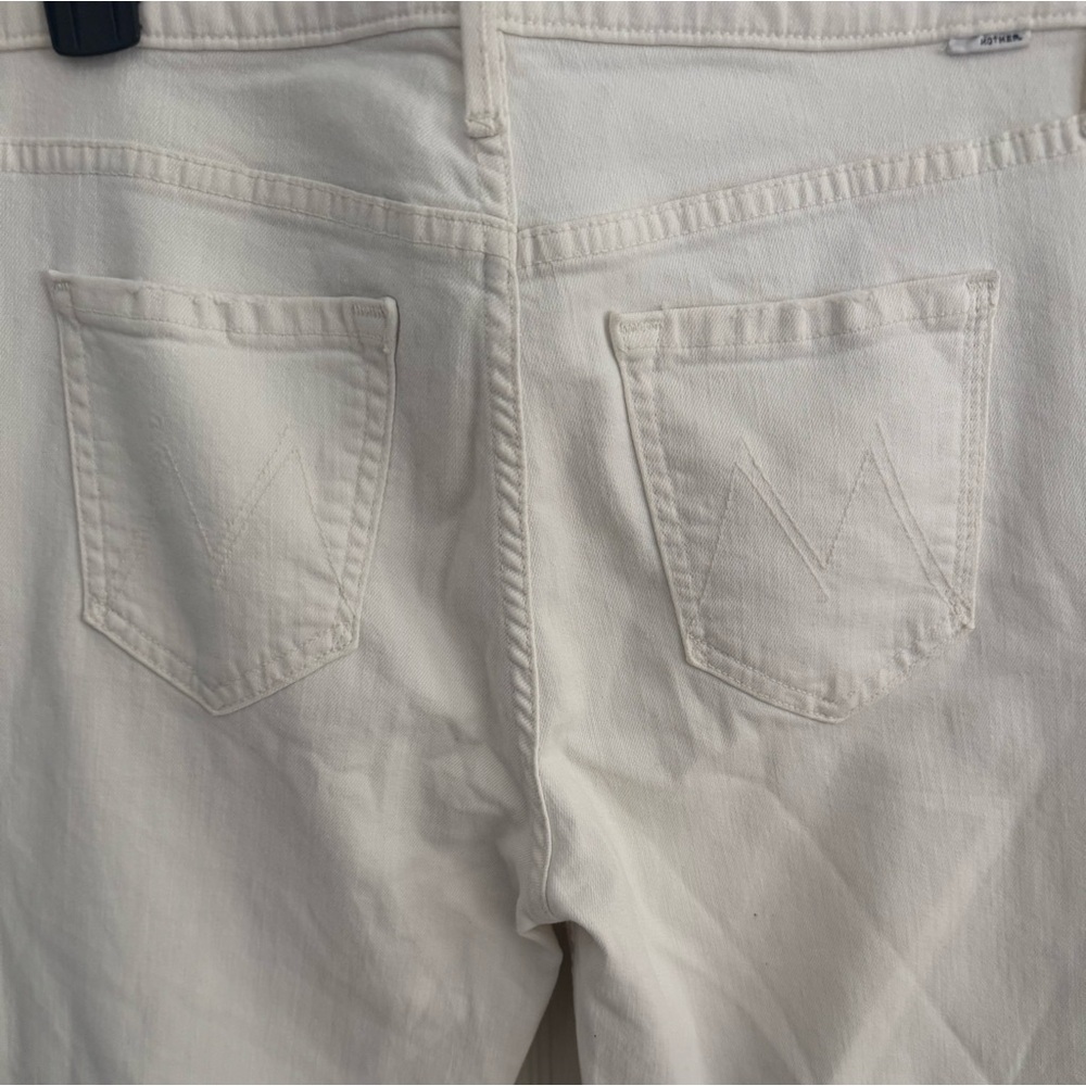 Mother Denim Off White Jeans High Waisted Looker 25 Whipping the Cream - Picture 9 of 15
